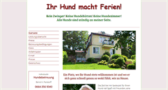 Desktop Screenshot of hundeferien.fairdog.at
